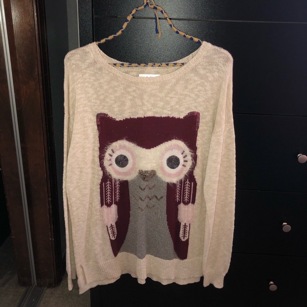 owl sweater from justice
